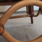 Rattan armchair and canning