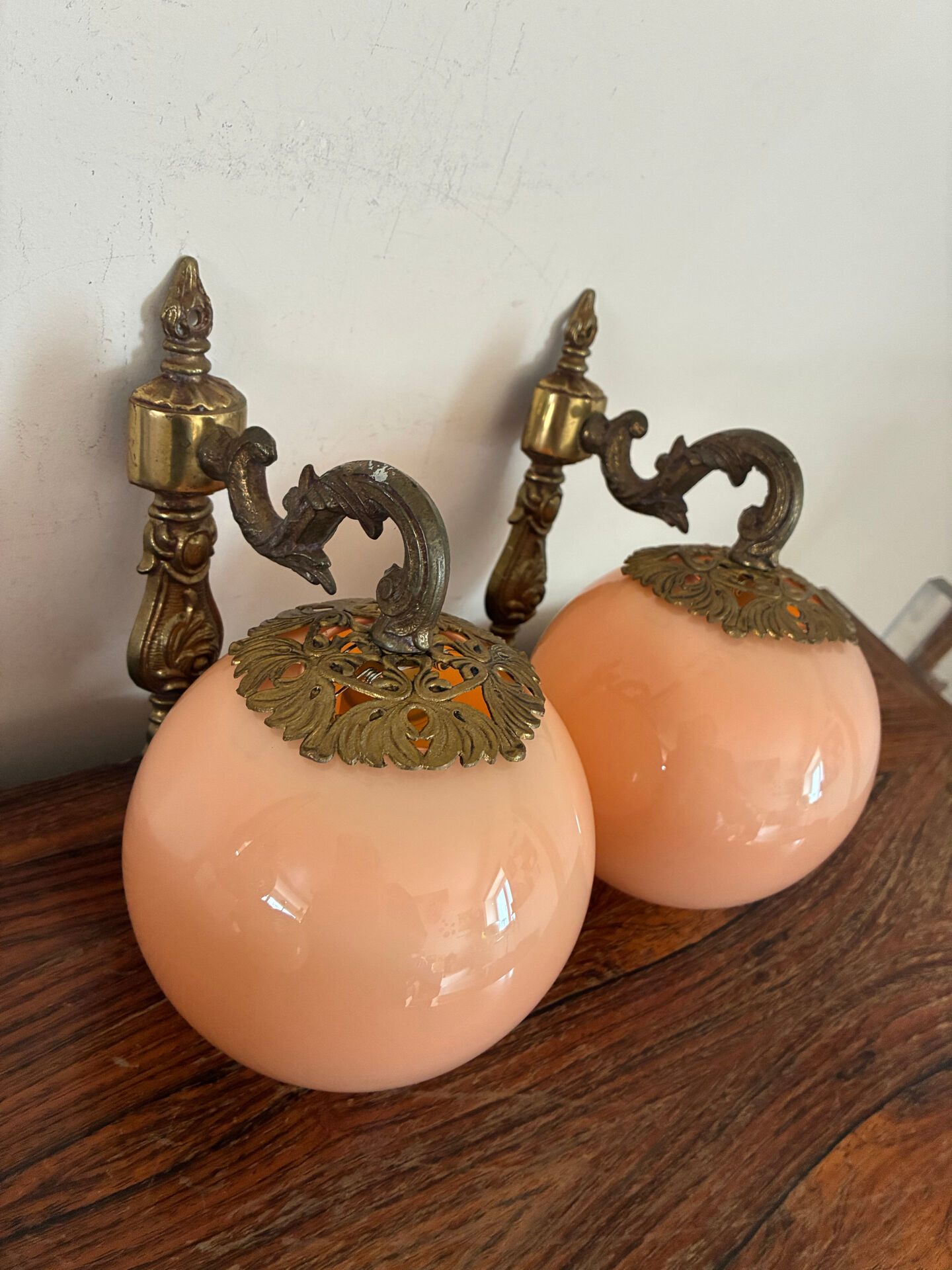 Pair of antique wall sconces