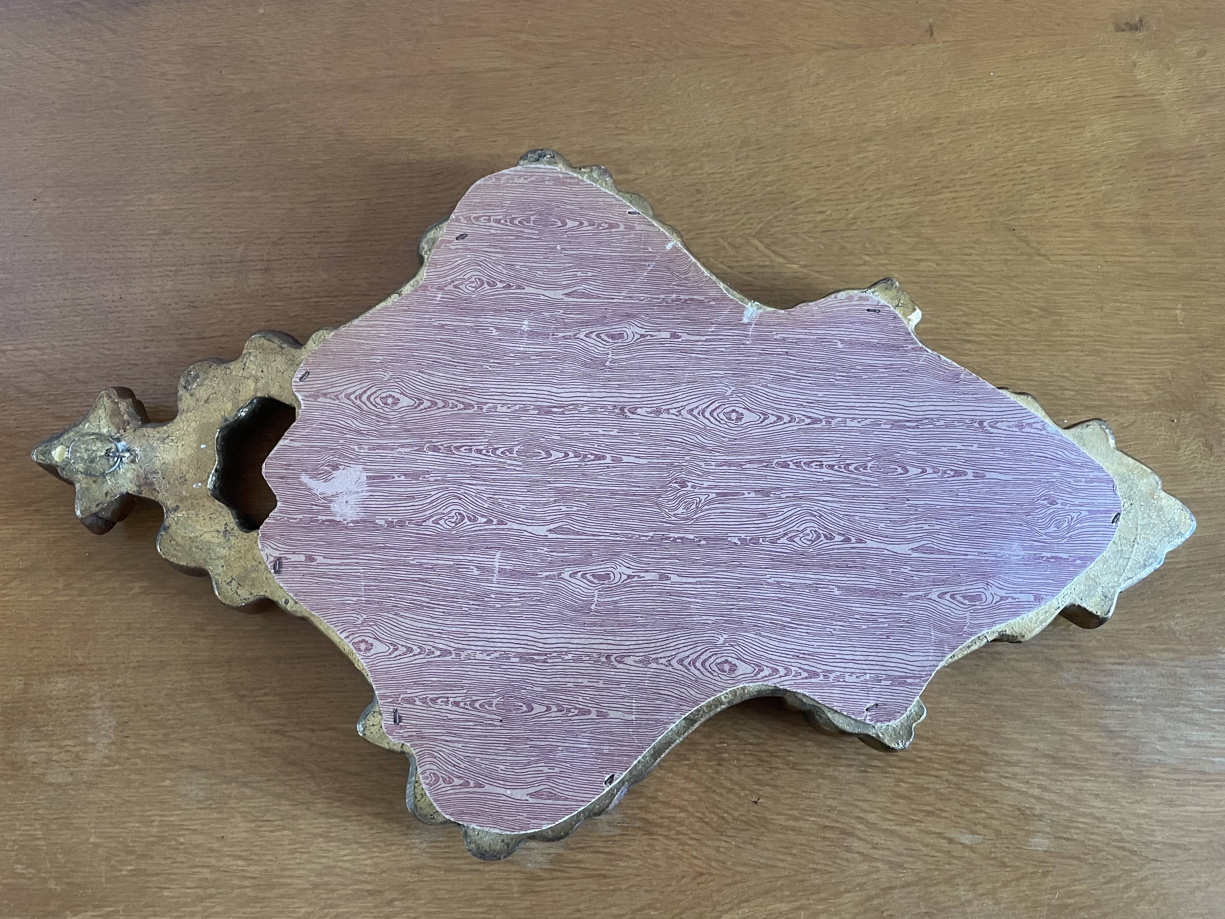 Golden mirror 28x44cm