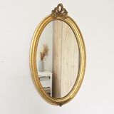 Vintage oval gilded mirror
