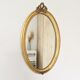 Vintage oval gilded mirror