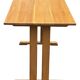Vintage Shaker oak dining table with a minimalist design from the 1970s.
