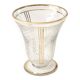 Vase art déco givré taillé