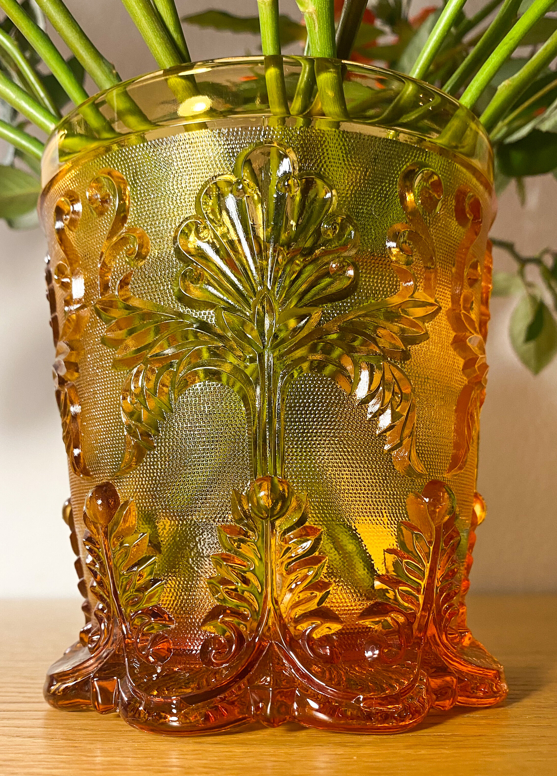 Vase Saint Louis Creusot M.Sablée Rocaille