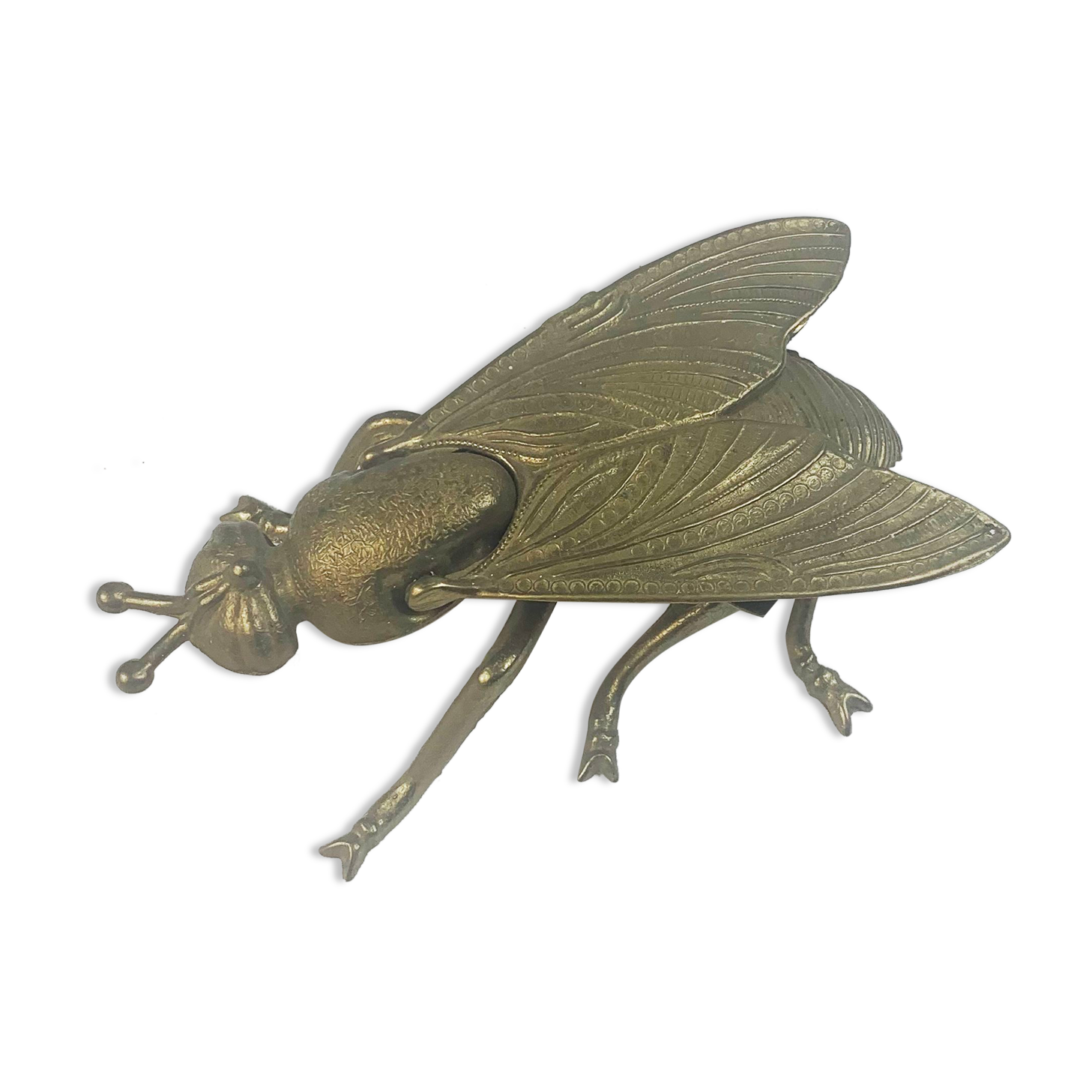 Brass fly ashtray