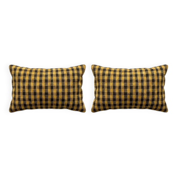 Lot de 2 housses de coussin kilim vintage 41x61 cm