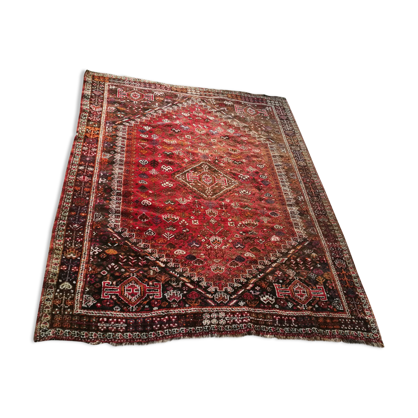 Ancient Persian rug, 285/215 cm, handmade.