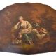 Painted wooden stool