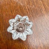 4 bougeoirs en verre