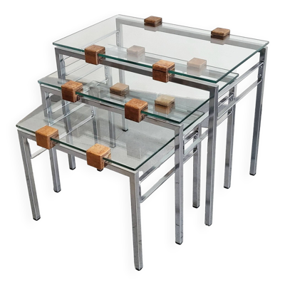 Set de 3 tables gigognes vintage 1960