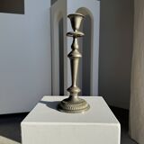 Large antique silver-plated candlestick H29 D10.5