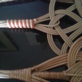 Set of tapes wicker carpet