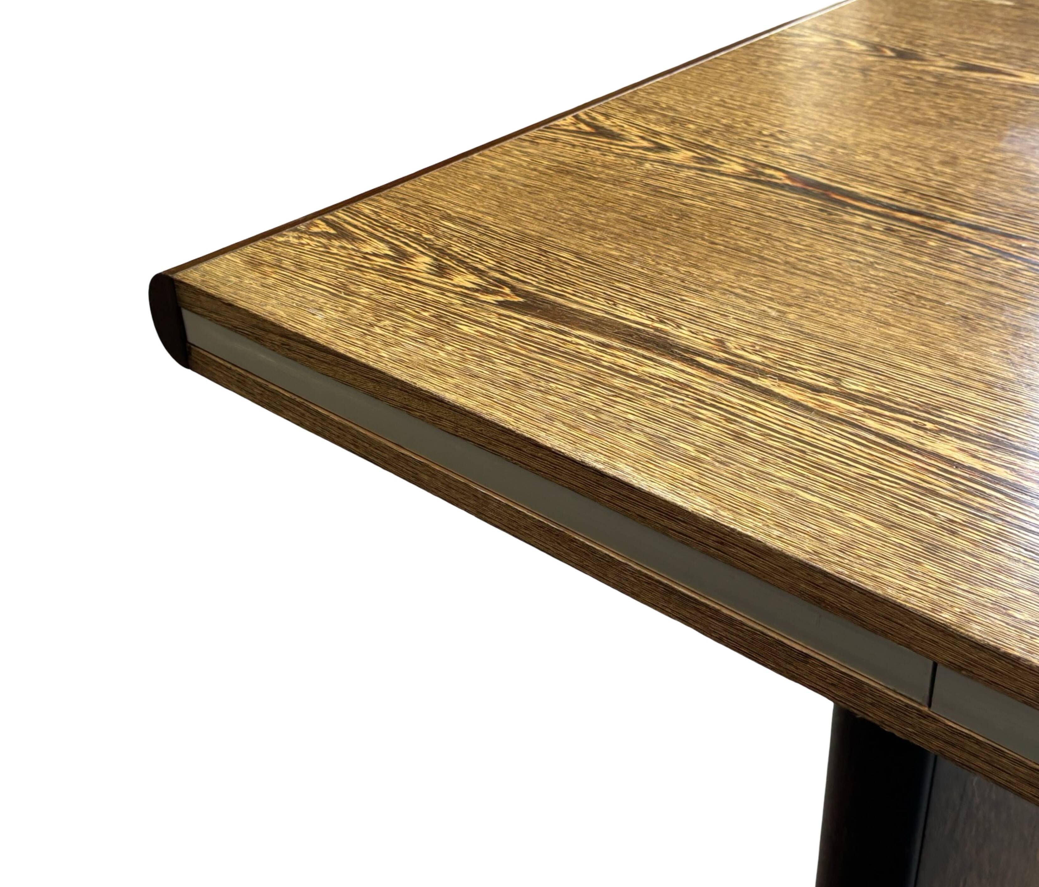 Vintage executive desk - large desk wenge 70s design