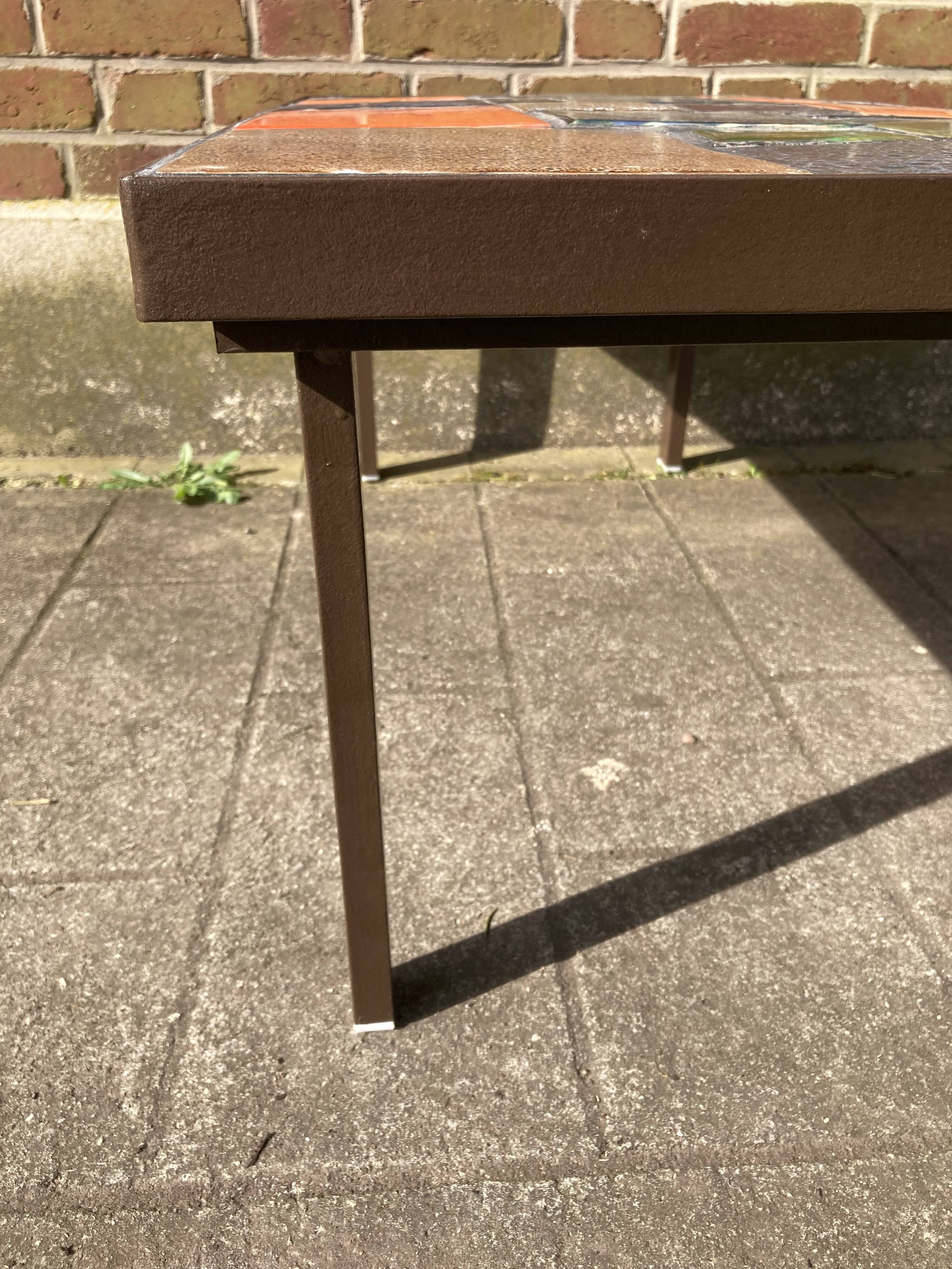 Vintage ceramic coffee table 1970