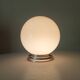 Vintage opaline and aluminium ceiling light from the 1950s.
