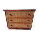 Commode vintage en rotin et bambou