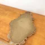 Bakelite scrolled mirror with rocaille pediment