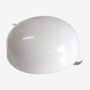 Ceiling lamp half-globe opaline, 60s/70s