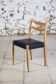 Chaise scandinave en teck et skaï, 1960
