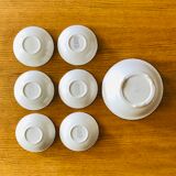 Salad bowl and 6 ceramic cups from Gien