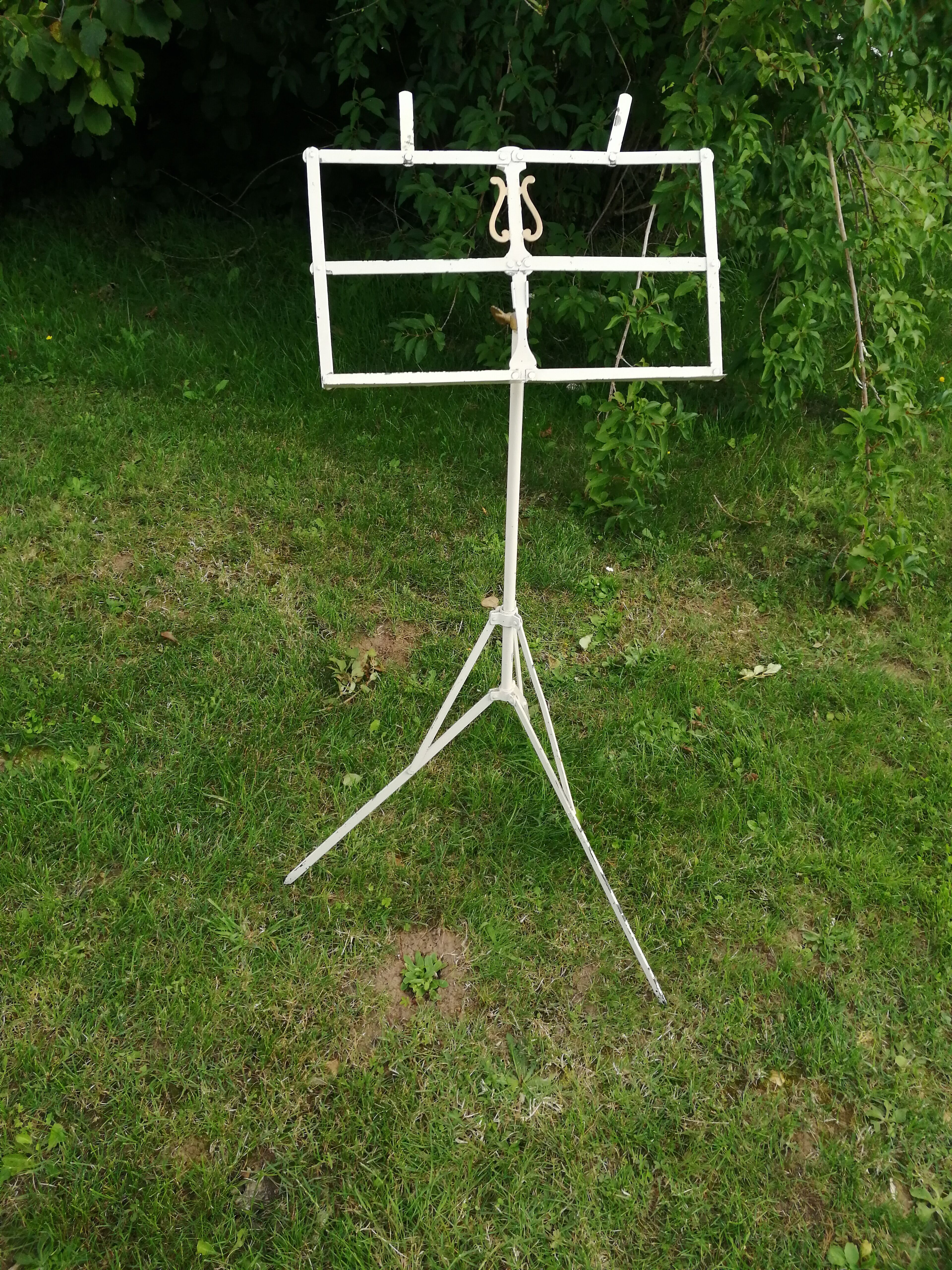 Antique wrought iron desk