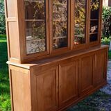 Large Louis Philippe style oak bookcase