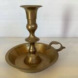 Brass cellar rat candle holder