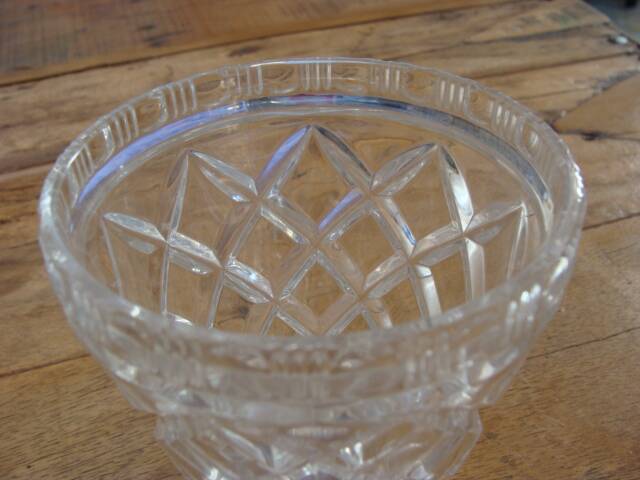 Vase en cristal vintage