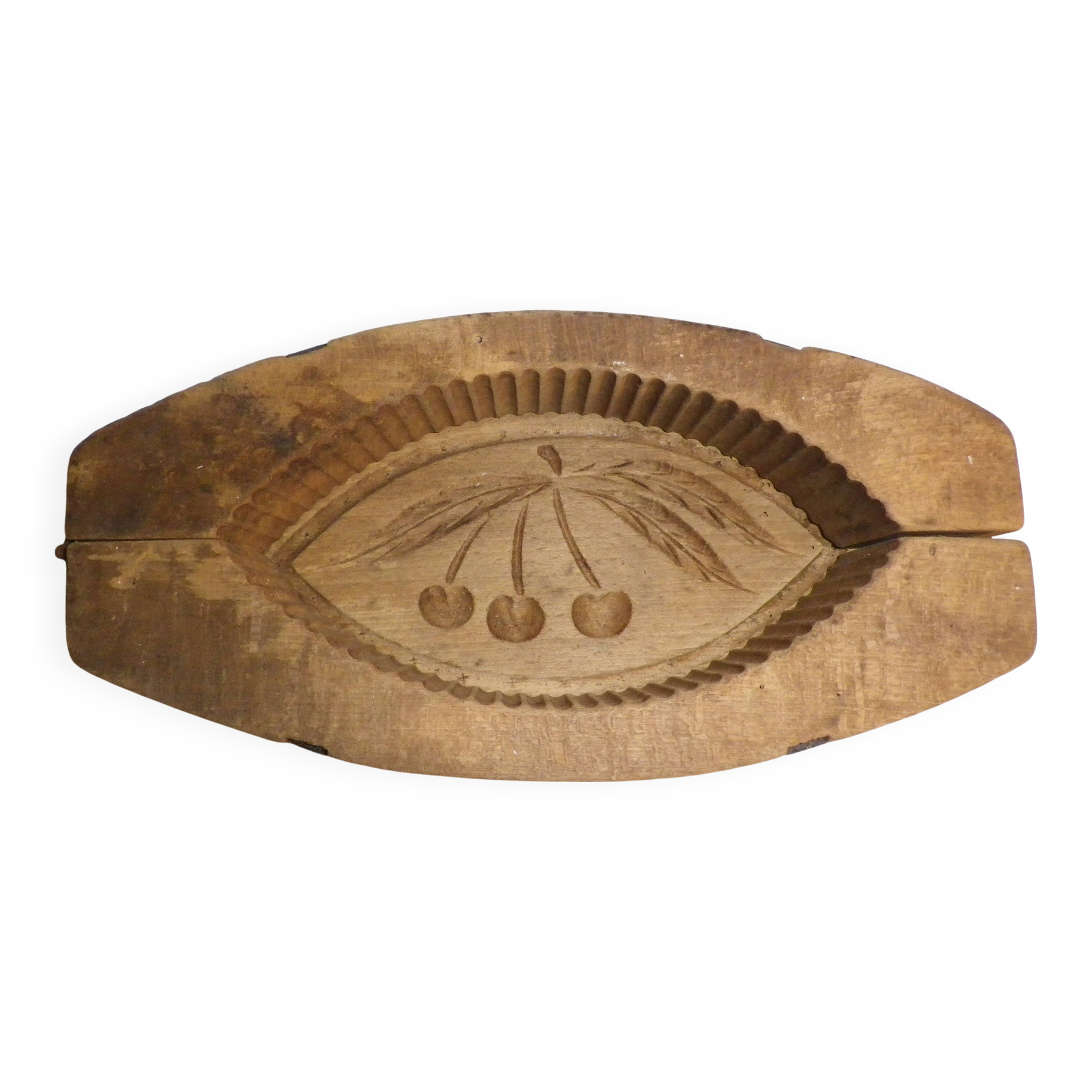 old wooden butter mold