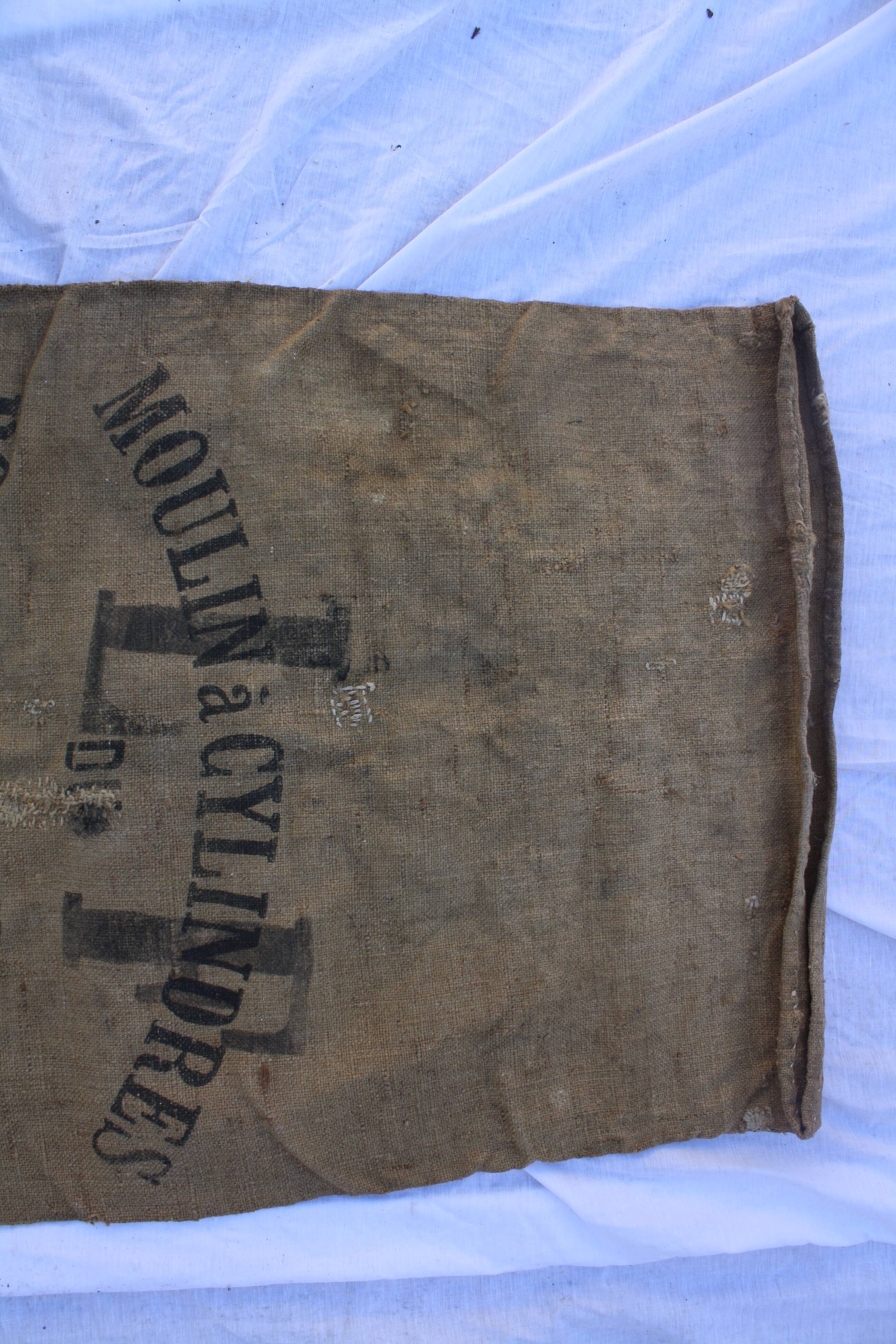 Former jute canvas bridge in 1907 priests bag