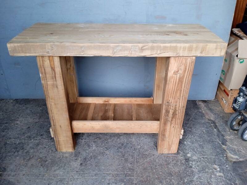 Workbench 120cm old solid wood