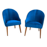A pair of club armchairs, Poland, 1960s