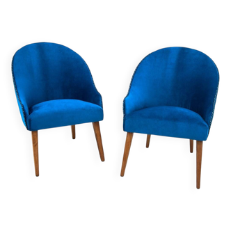 Paire de fauteuils club, Pologne, années 1960