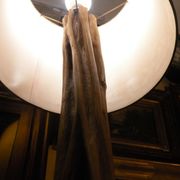 Lampadaire en bois Naturel Exotique 1950, 1960