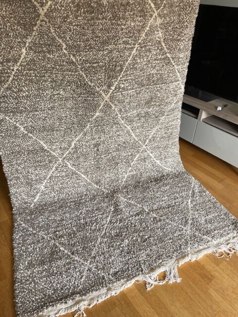 Carpet blessed ouarain speckled beige 254 x 146 cm