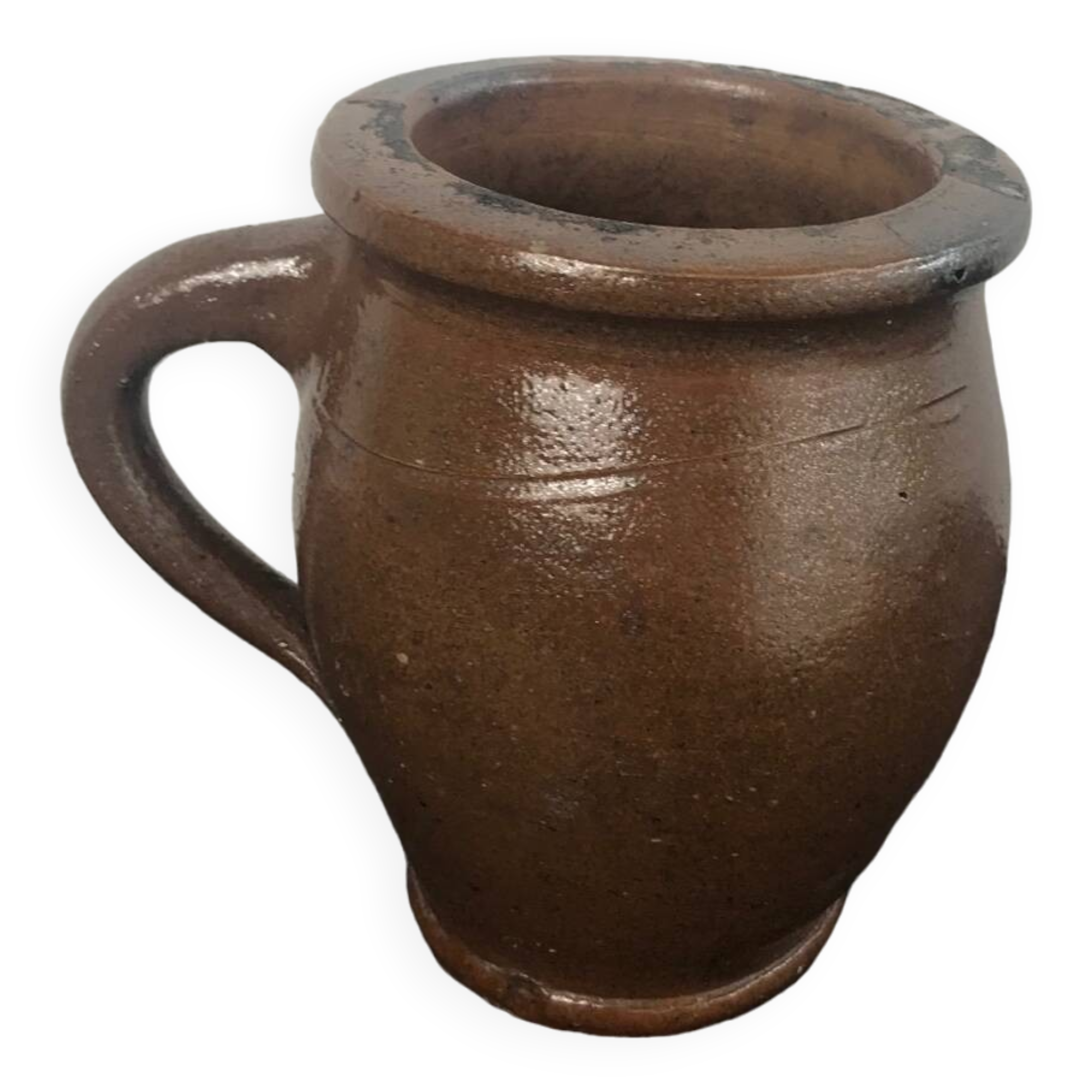 Vintage Brown Stoneware Pot/Pitcher