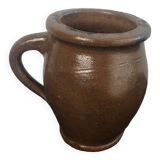 Pot/pichet En Grès Vintage Marron