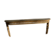 Console demi lune bois doré