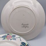 Flat plates Digoin Sarreguemines, "Bagatelle"
