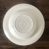 Set of 6 English soup plates, in ironstone ceramic, flower patterns