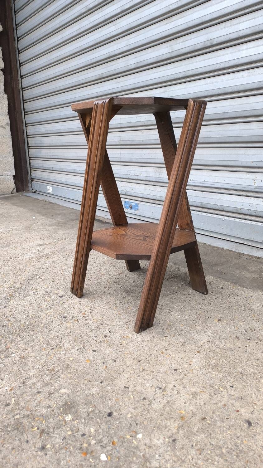 Art Deco oak side table