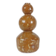 Unique vintage ceramic vase in the shape of a decorative sphere.