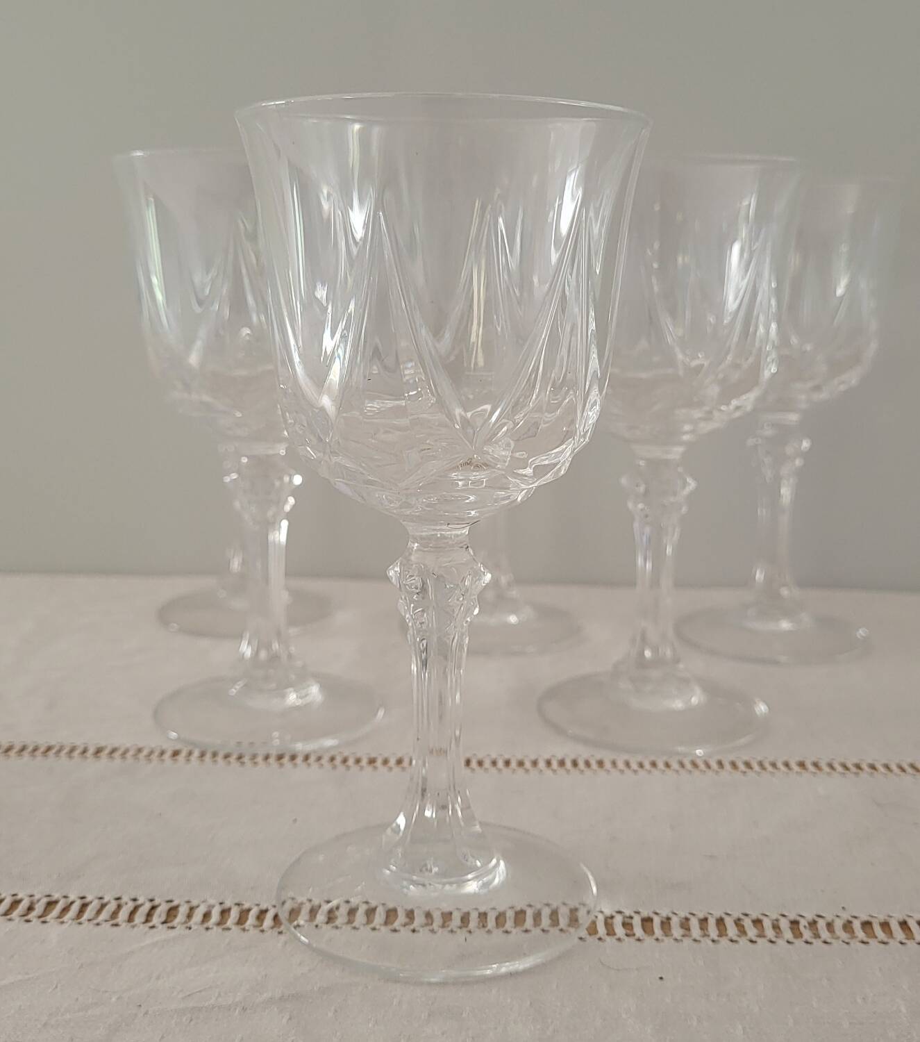 Crystal carved glasses