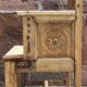 Fauteuil, chayère ou trône en bois, début 19ème siècle.