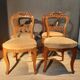 Serie de 4 chaises en frêne blond
