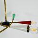 Arredoluce Sputnik brass chandelier 1950s