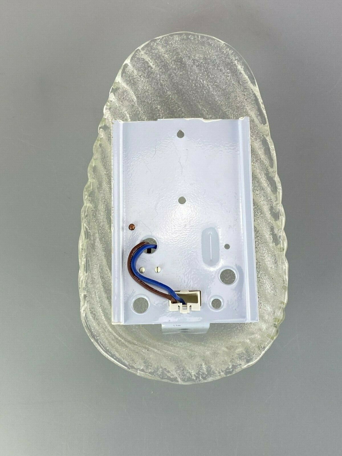 Ice glass wall light space age design