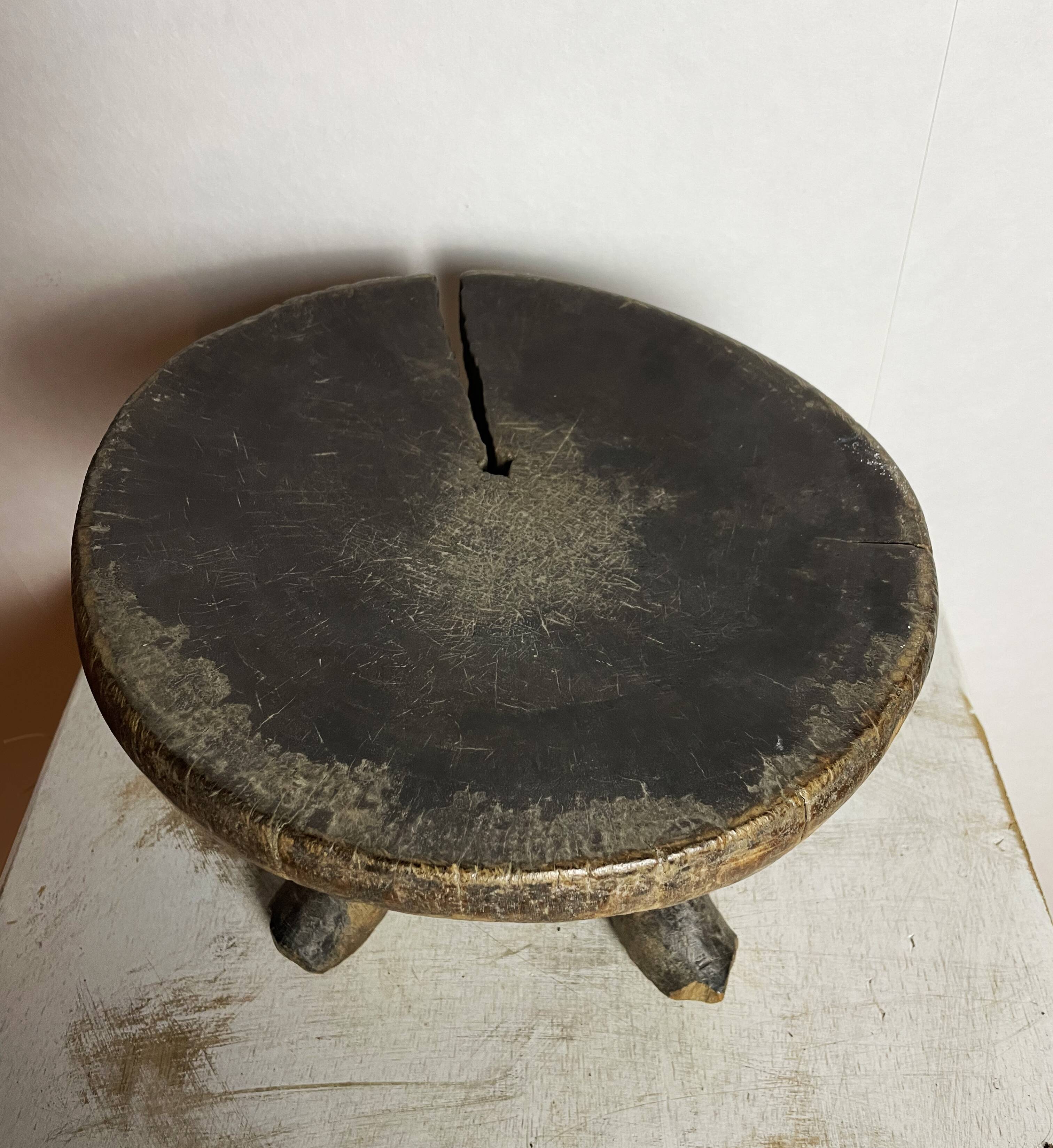Antique african harness stool