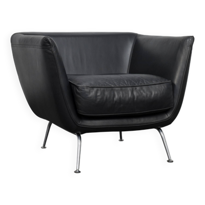 Fauteuil en cuir rare par Stefan Steenkist pour Young International, Pays-Bas, années 1990.