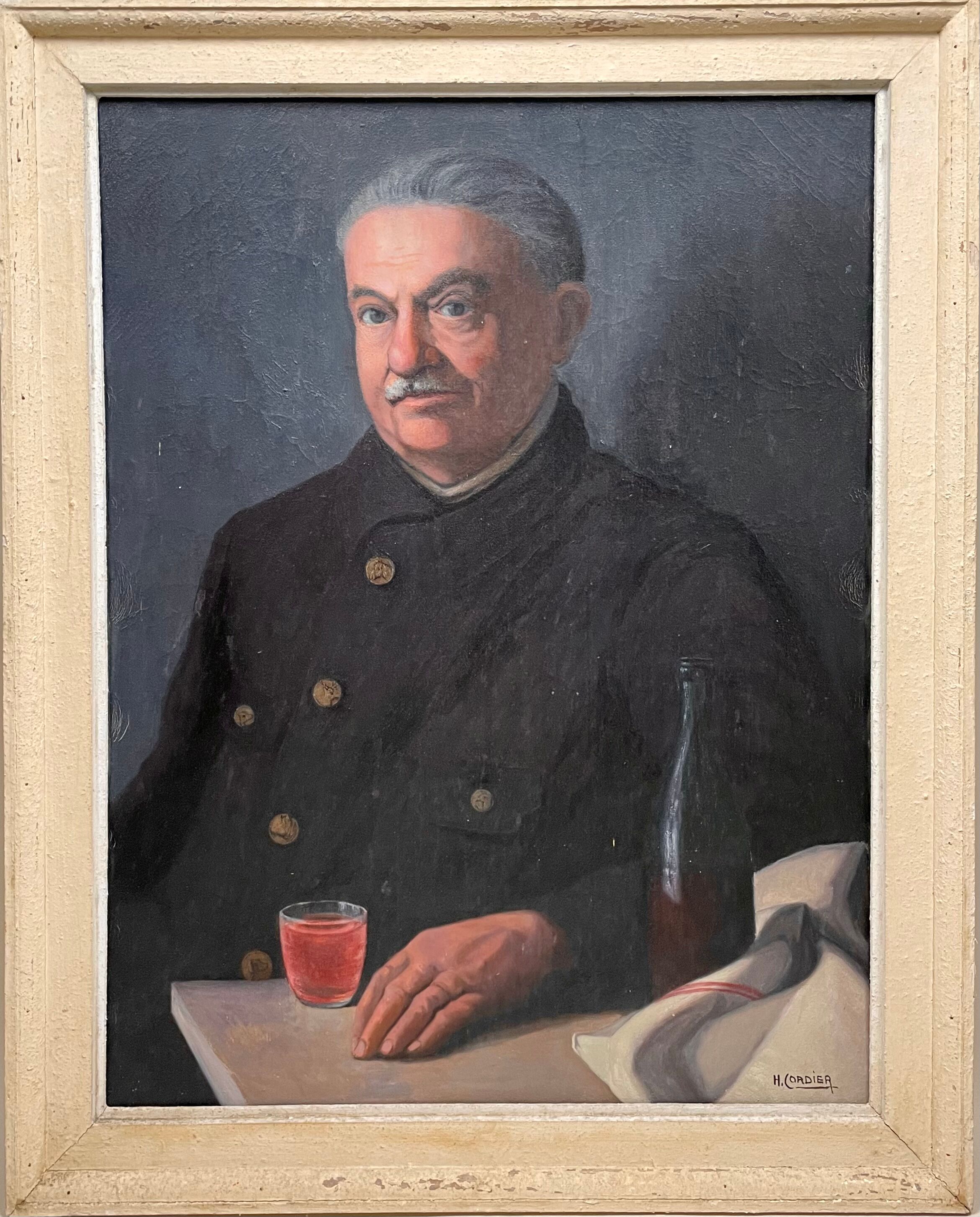 Portrait, Un petit verre de vin rouge